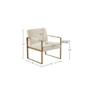 Perry Jayco - Accent Chair - Cream by HouseOfZazla