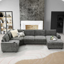 117.5" U-Shaped Sectional Sofa