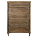 5 Drawer Chest With Construction - Taupe by HouseOfZazla