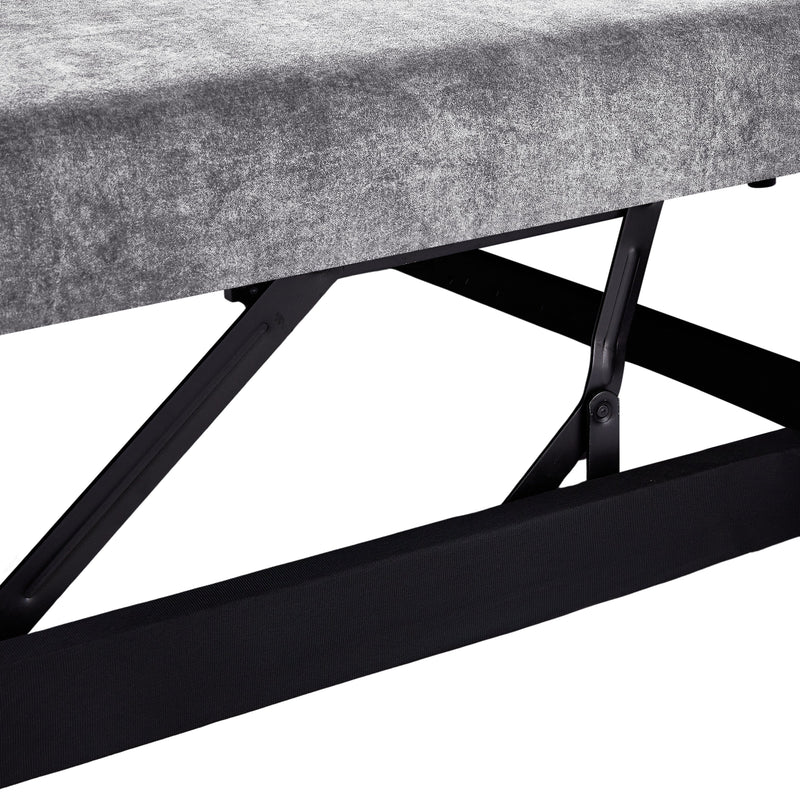 55.1" Pull Out Sleep Sofa Bed Loveseats Sofa Couch with Adjustable Backrest, Storage Pockets, 2 Soft Pillows, USB Ports for Living Room, Bedroom, Apartment, Office,Grey