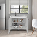 Gold Utility Sink Cabinet with 2 Doors and 3 Shelves by HouseOfZazla
