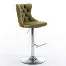 Swivel Adjustable Height Barstools Set of 2 by HouseOfZazla