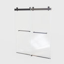 Frameless Double Sliding Soft-Close Shower Door, 3 / 8" (10Mm) Thick SGCC Tempered Glass Door, Matte by HouseOfZazla