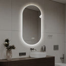 Smart Wall Mounted LED Touch Screen Mirror With Anti-Fog Function And Adjustable Lighting