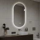Smart Wall Mounted LED Touch Screen Mirror With Anti-Fog Function And Adjustable Lighting by Unique Piece Furniture