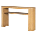 Console Table With Fluted Legs, Open Shelf by HouseOfZazla