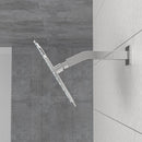 Elegant 6" Shower Arm With Flange, Stainless Steel Construction For Rain Shower Heads