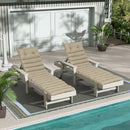 Outdoor Lounge Chair Cushion Replacement Set - 2PCS - Khaki
