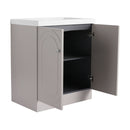 Contemporary Freestanding Bathroom Vanity With Resin Sink & Soft-Close Cabinet Doors by HouseOfZazla
