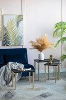 Side Tables (Set of 3) - Black / Gold by Unique Piece Furniture