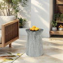 Round Outdoor End Table - Marble by HouseOfZazla