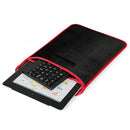 Tablet Sleeve with Stand, USB Mini Keyboard & Dual Pockets (Under 10")