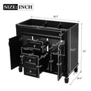 Bathroom Vanity Cabinet With 2 Soft Closing Doors And 2 Drawers by Unique Piece Furniture