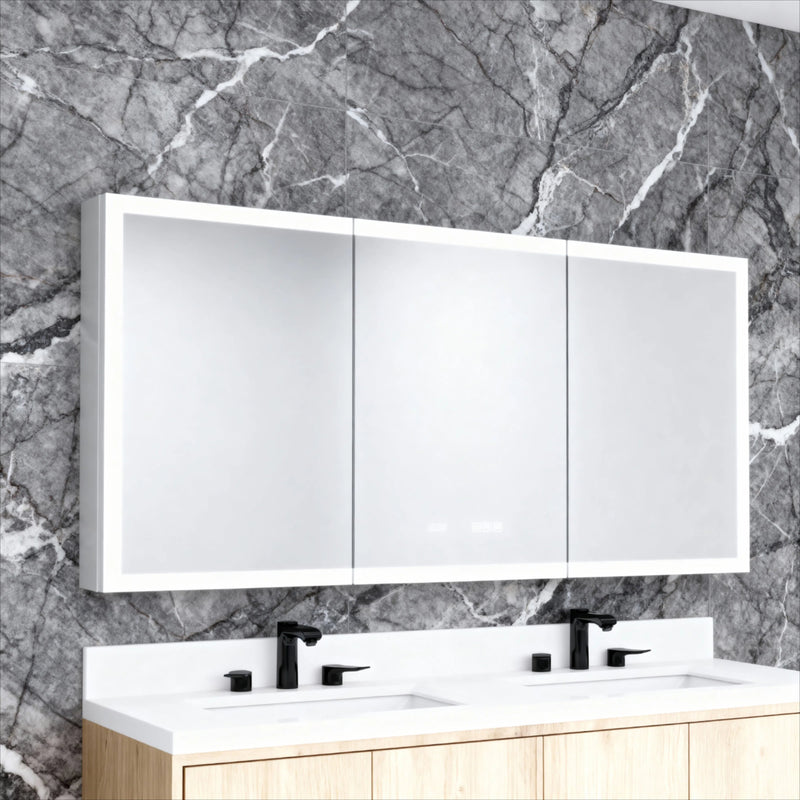60 in. W x 30 in. H Rectangular Bathroom Mirror, photo 2 of 10