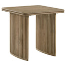 Adina 3-piece Wood Coffee Table Set Distressed Light Brown