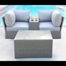 Comfortable Modern Patio Rattan Sectional Set With Cushions by Unique Piece Furniture