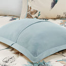 7 Piece Printed Cotton Twill Comforter Set Khaki Cal King