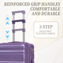 HIFINE Tourist 3-Piece ABS Spinner Wheel Luggage Set (Purple)
