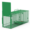 30in 1 Door Live Animal Cage Trap For Animals Under 5LBS Easy To Setup Humane Galvanized Iron Trap Cage For Small Cats Rabbits Squirrels Moles Chipmun