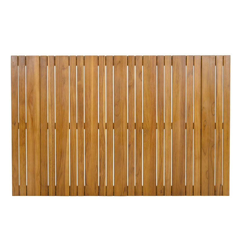 Teak Wood Top Outdoor Table with Steel Frame, photo 8 of 10