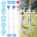3-in-1 Standing Bubble Machine with Lights and Music by LJGDeals