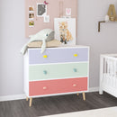 3 Drawer Dresser Storage Cabinet With Anti-Tip Safety