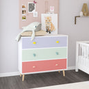 3 Drawer Dresser, Storage Cabinet With Anti Tip Safety