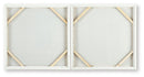 Andorfield - Wall Art Set (Set of 2) - Beige / Black / White