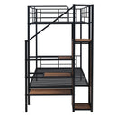 Bunk Bed With Lateral Storage Ladder And Wardrobe by HouseOfZazla