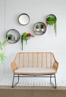 Farmhouse Round Metal Wall Planter (Set of 5) - Gray by HouseOfZazla