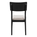 5-Piece Multifunctional Dining Table Set, Farmhouse Dining Set with Extendable Round Table,Two Small Drawers and 4 Upholstered Dining Chairs for Kitchen and Dining Room (Black)