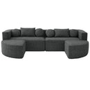 Boneless - Couch Modular Sectional Sofa With Deep Seating And Curved Design by Unique Piece Furniture