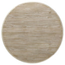 Verdugo - Round Dining Table With Pedestal Base - White Washed