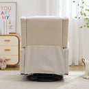 29.5'' Wide Wingback Swivel Rocker Recliner Chair, Glider Rocker Recliner, Rocking Chair Nursery for Living Room Bedroom Apartment,Linen,Beige