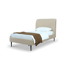 Heather - Upholstered Bed With Curved Headboard by HouseOfZazla