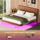 Floating Bedstead With Charging Station And LED Lights by HouseOfZazla