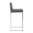 Fuji - Contemporary And Modern Elegance High Back Barstool by HouseOfZazla