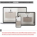 Contemporary Wall Mounted Bathroom Vanity With Resin Double Sink