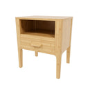 Modern Nightstand With Drawer And Open Shelf by HouseOfZazla
