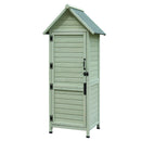 Outdoor Wooden Storage Shed with Lockable Door