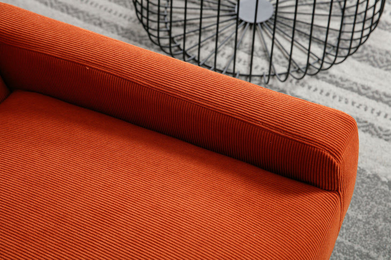 Accent Chair - Modern Industrial Slant Armchair with Metal Frame - Premium High Density Soft Single chair for Living Room Bedroom