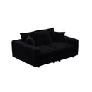 4 Seat Sofa, Modern Comfy Upholstered Sofa Cloud Couch, Deep Seat Couches With Soft Pillows