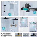 56" - 60" W x 76" H Single Sliding Frameless Shower Door by HouseOfZazla