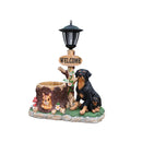 Rottweiler Dog Family Planter Statue by HouseOfZazla