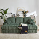 3 Seater Sofa With 2 Ottomans For Living Room by HouseOfZazla