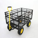 Wagon Cart Garden Cart Trucks Make It Easier To Transport Firewood Yellow+Black by HouseOfZazla
