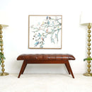Maja - Bench - Cognac / Dark Brown