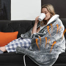 Electric Heated Flannel Throw Blanket 59x50in with 6 Heat Settings