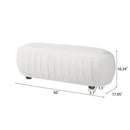 Upholstered Ottoman, Oval Shape by HouseOfZazla