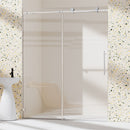 Frameless, Single Sliding Soft Close Shower Doors, 5/16" Sgcc Tempered Glass by HouseOfZazla